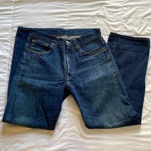 Women’s Straight Vintage Raw Denim Jeans